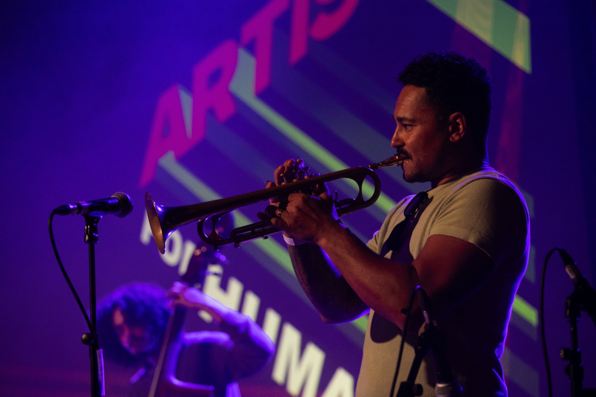 Trumpet performance wide image