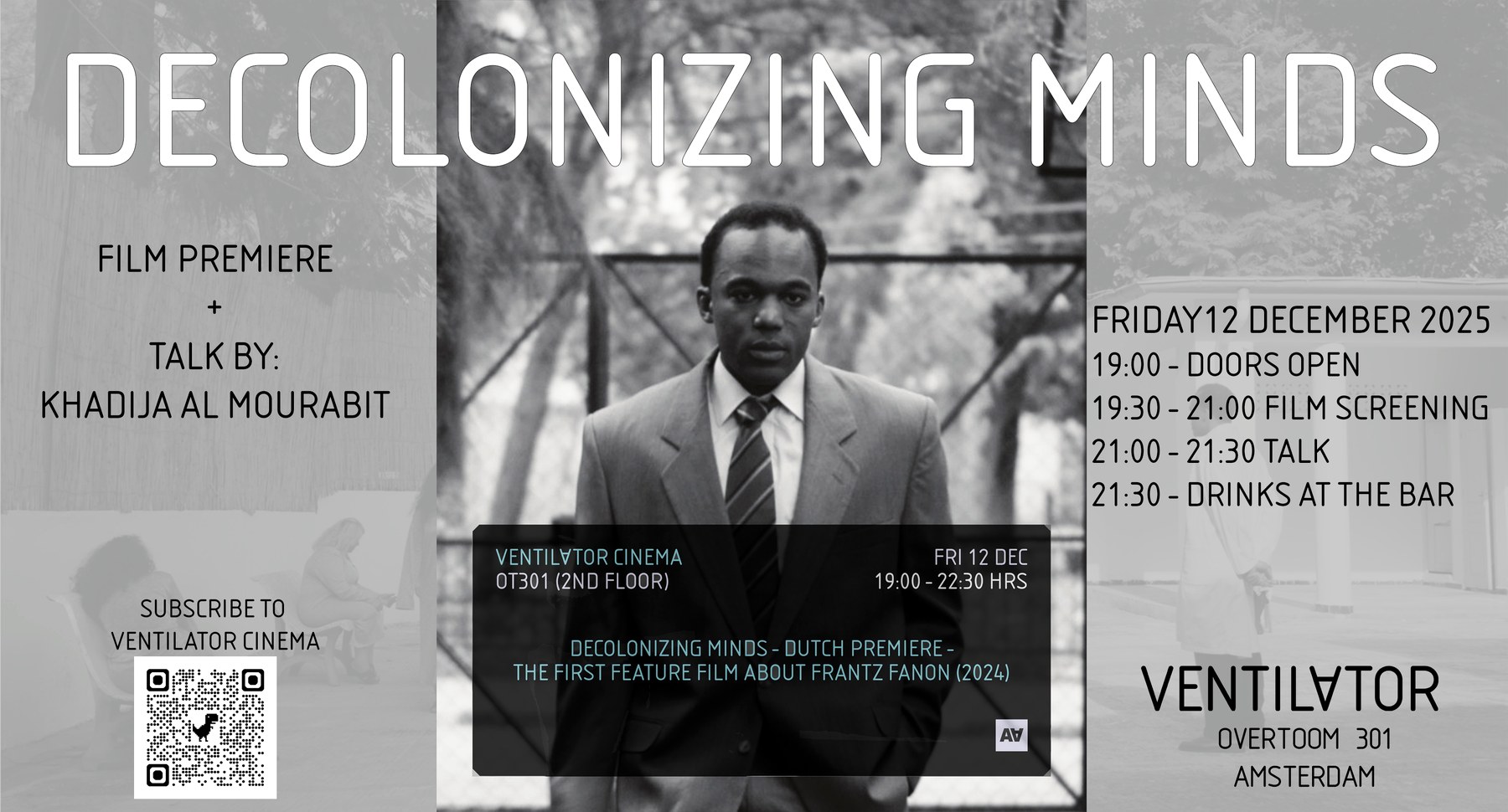 Decolonizing Minds 2025 Fanon programme poster